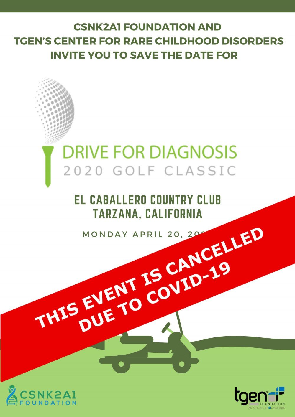 2020 Golf Classic cancellation