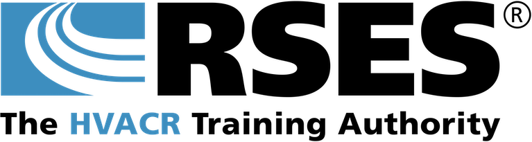 RSES logo: blue stylized swoosh, black text 