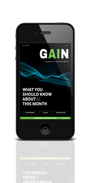 Magazine cover and digital displays with the title 