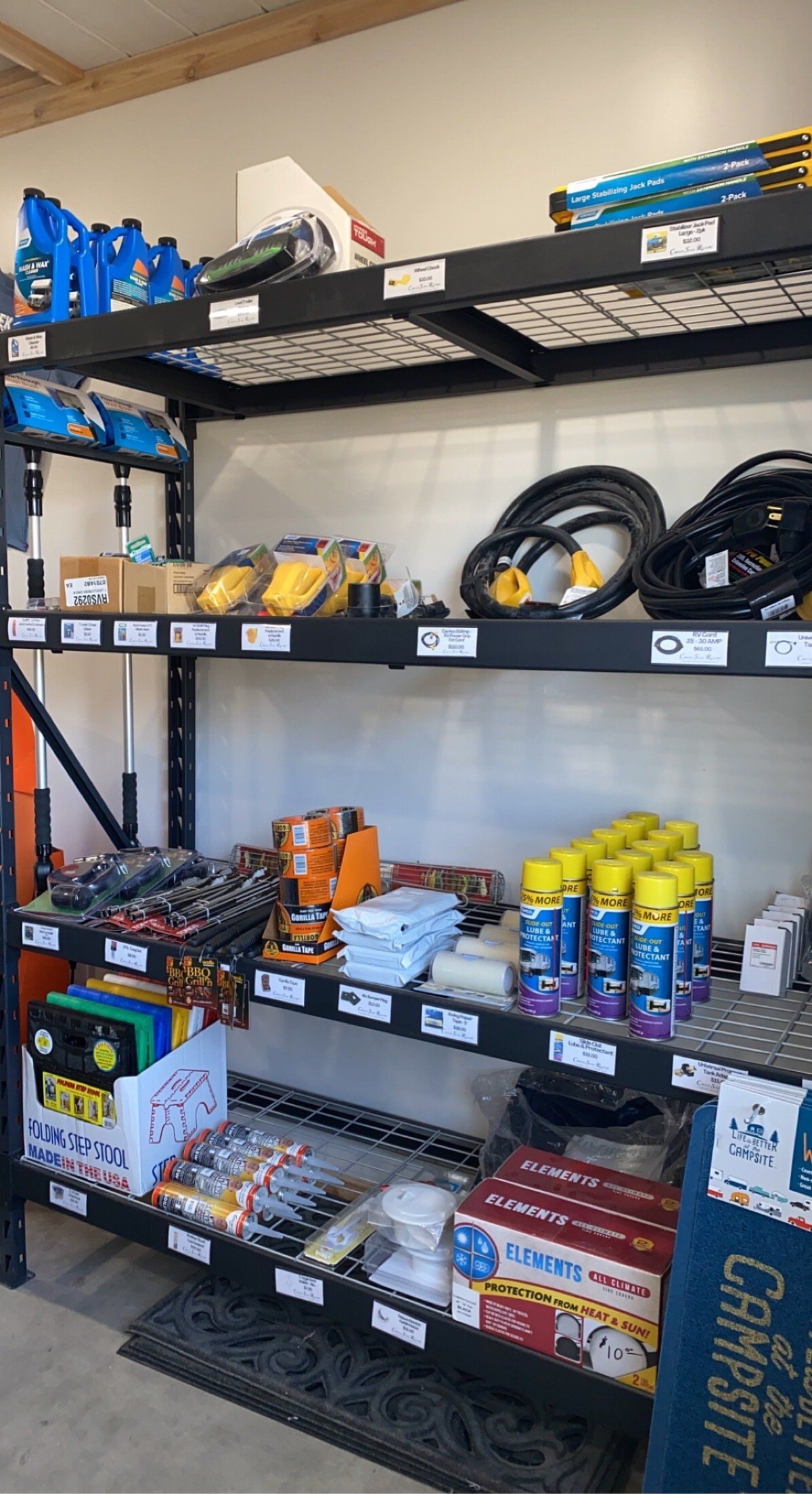 Creek Side Cornerstore includes Electrical items, Wheel Chocks, BBQ Utensils in Hays, KS