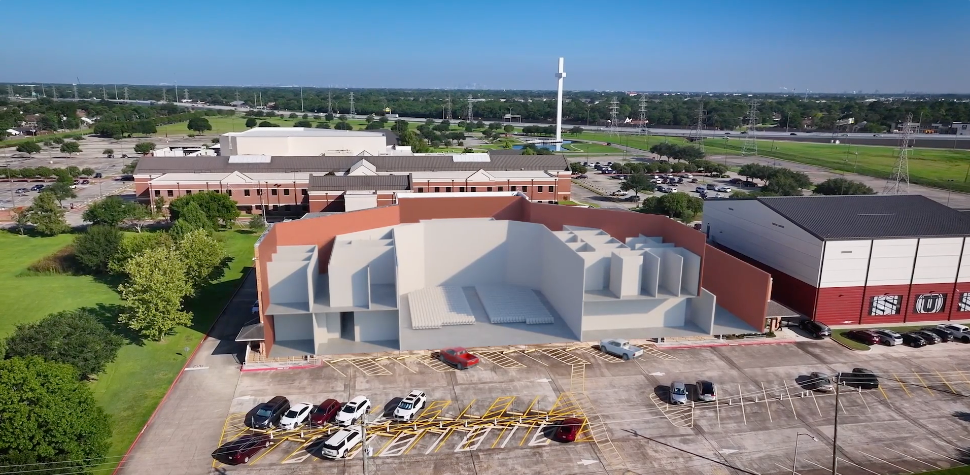 Next Step Project Hughes Road Auditorium rendering