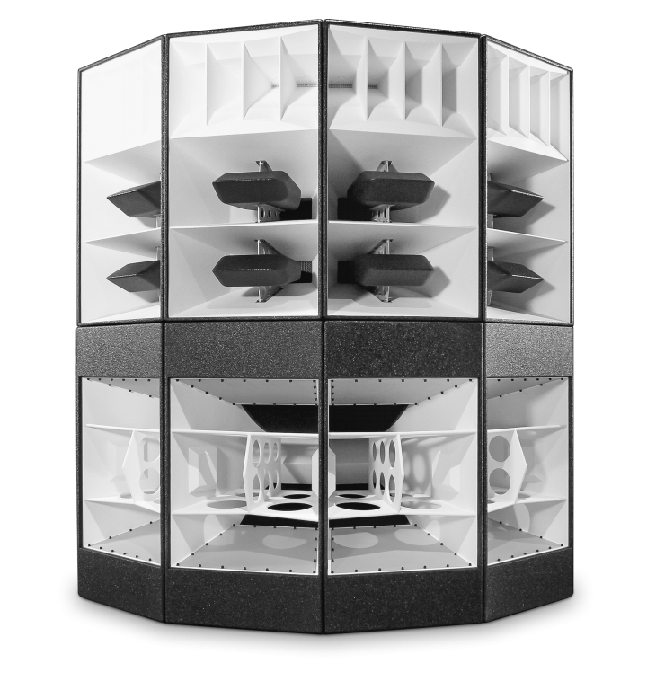 Lambda Labs QX3 loudspeaker 120 degree cluster stack.