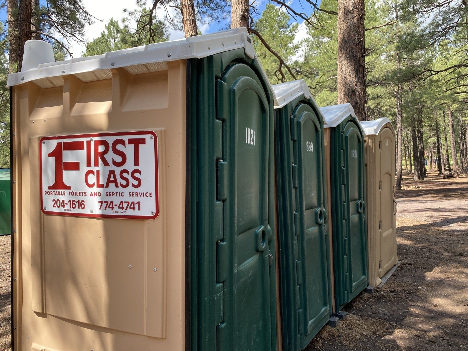 Portable restrooms pile up | Flagstaff, AZ | First Class Sanitation