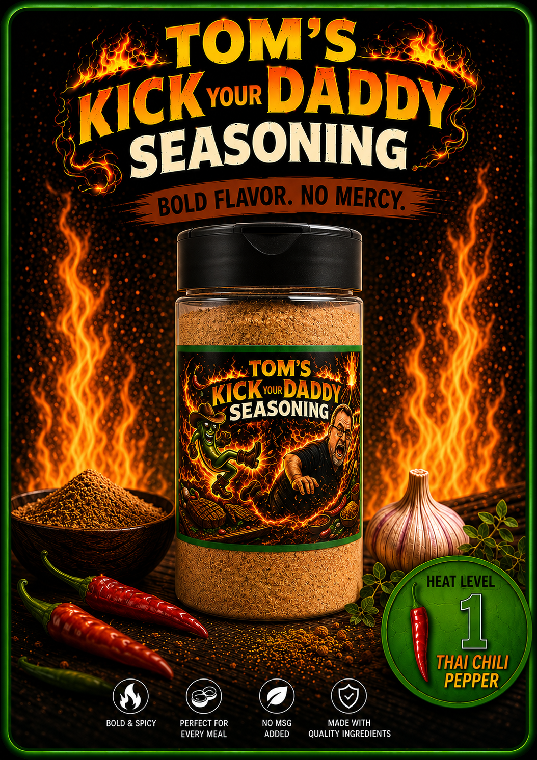 Heat Level 1 Big Bottle (250g)