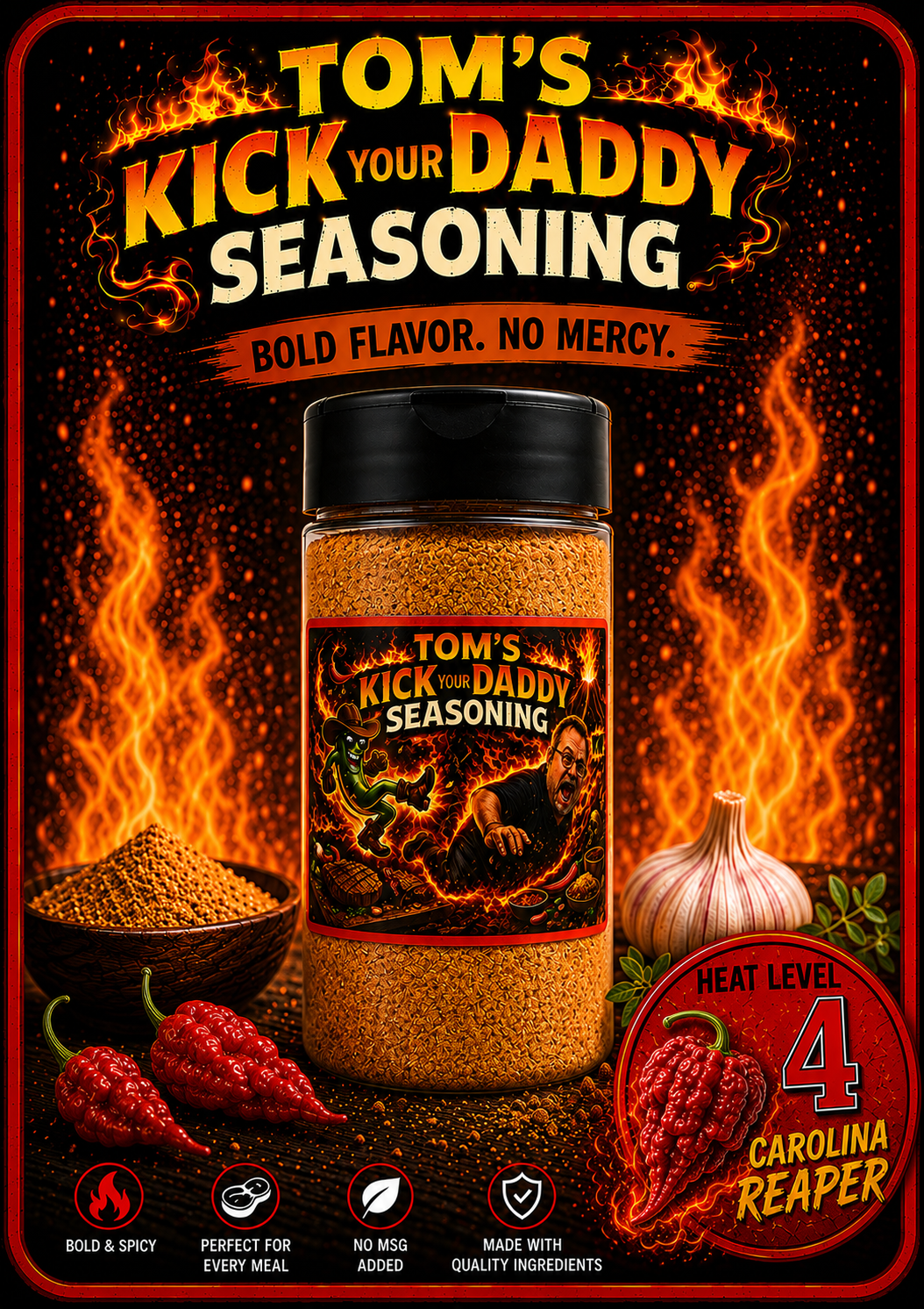 Heat Level 4 Big Bottle (250g)