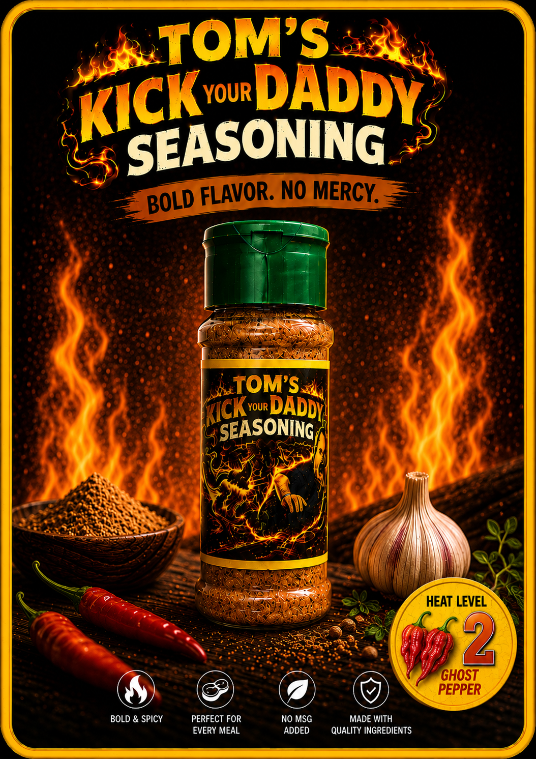 Heat Level 2 Spice Blend