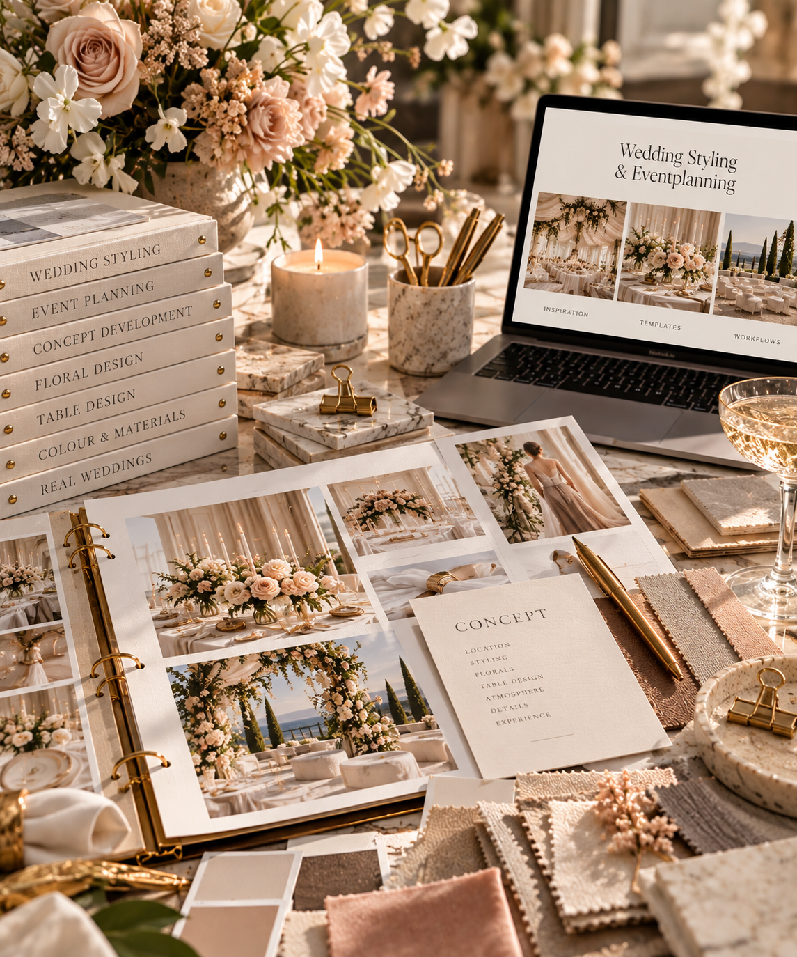 Danielle van der Lee tijdens een Wedding Styling Mastermind