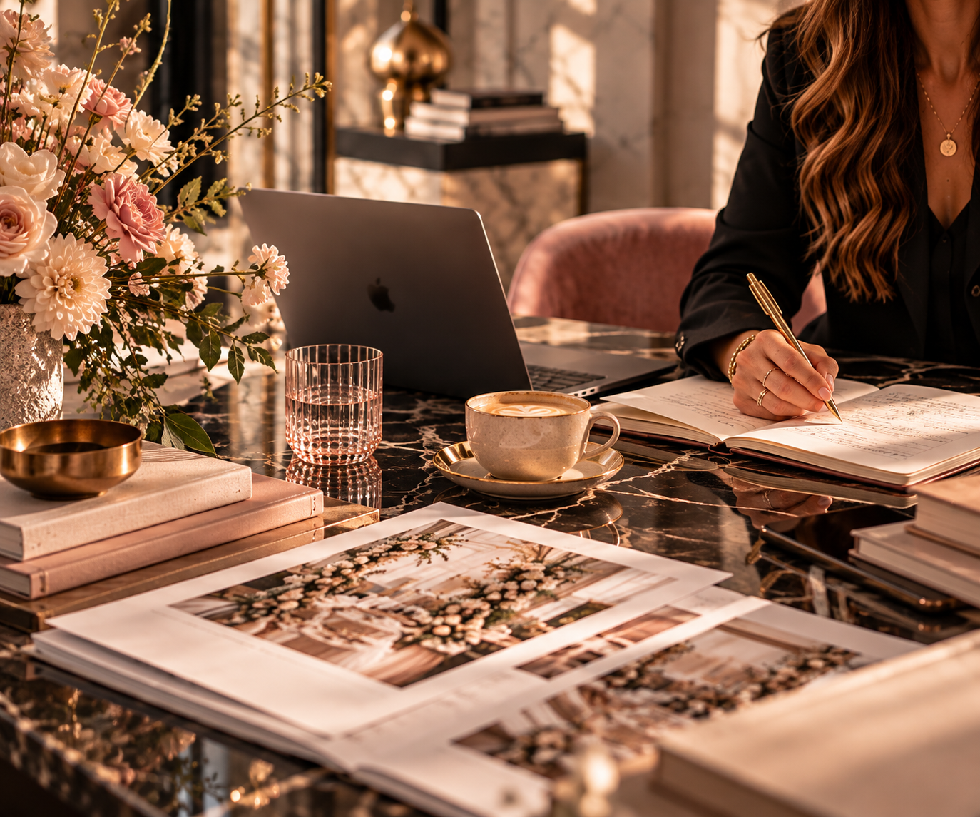 Wedding styling detail, onderdeel van het opleidingspakket