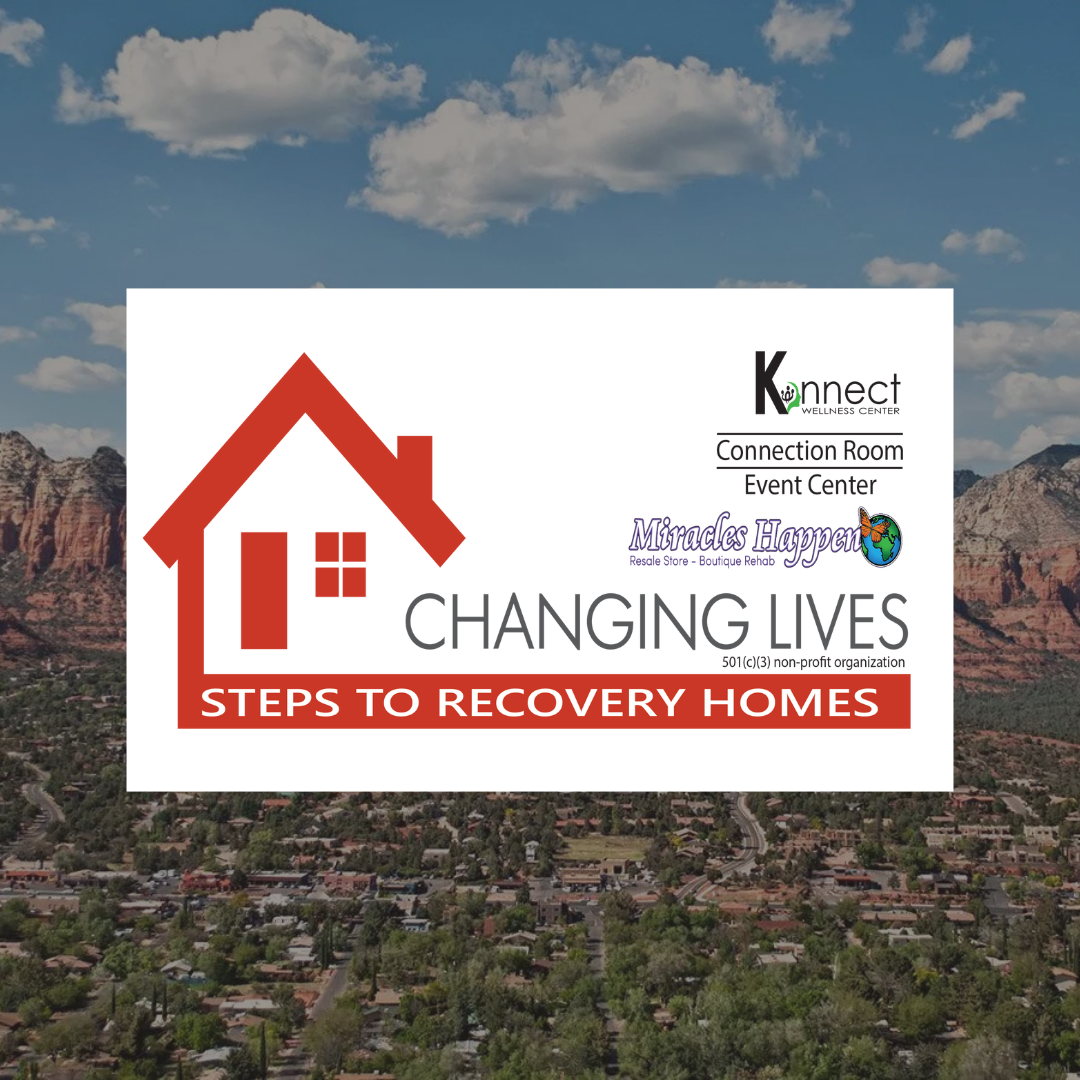 A logo for steps to recovery homes with a house on it