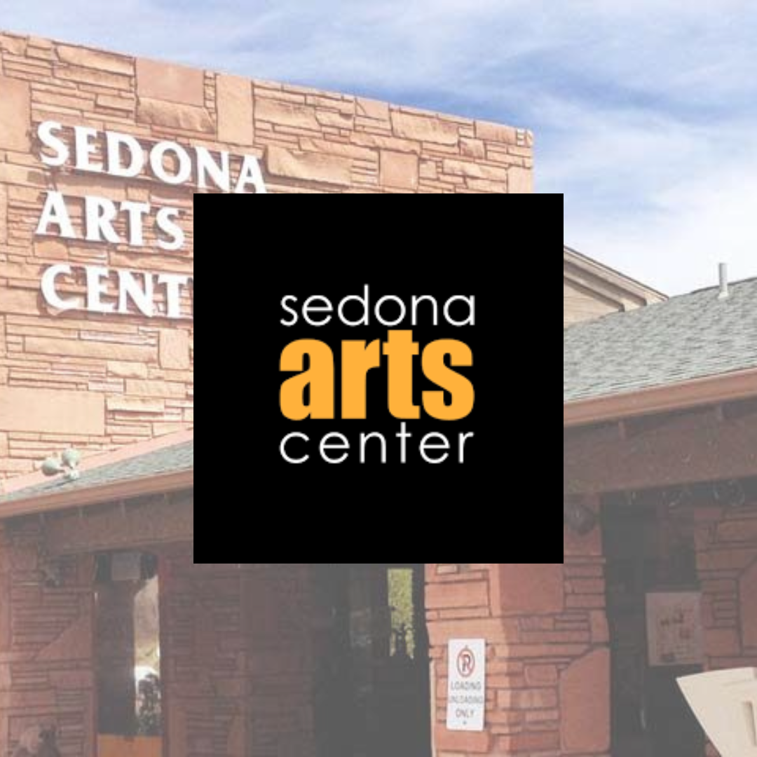The sedona arts center is located in a brick building