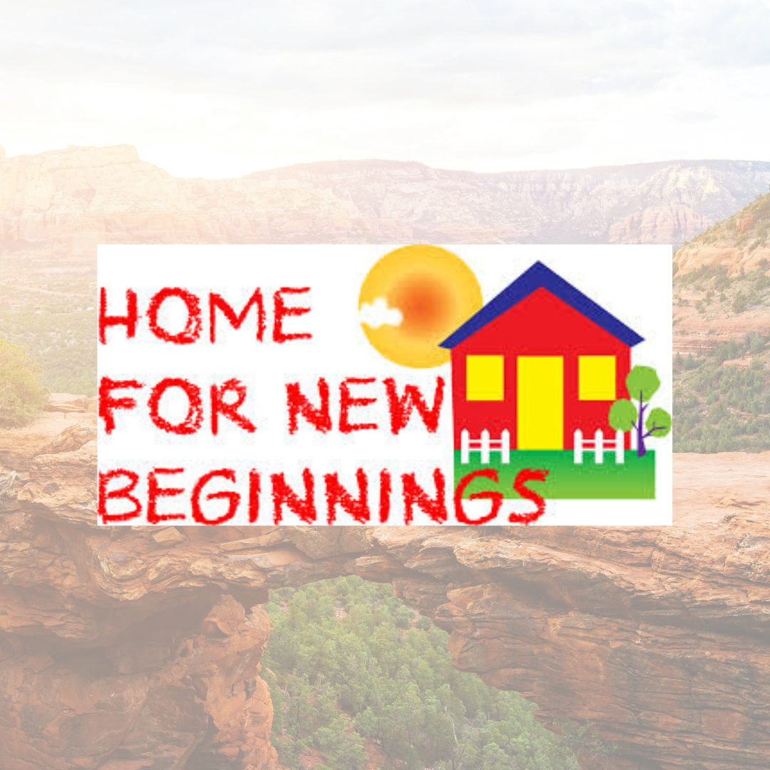 A picture of a house that says home for new beginnings