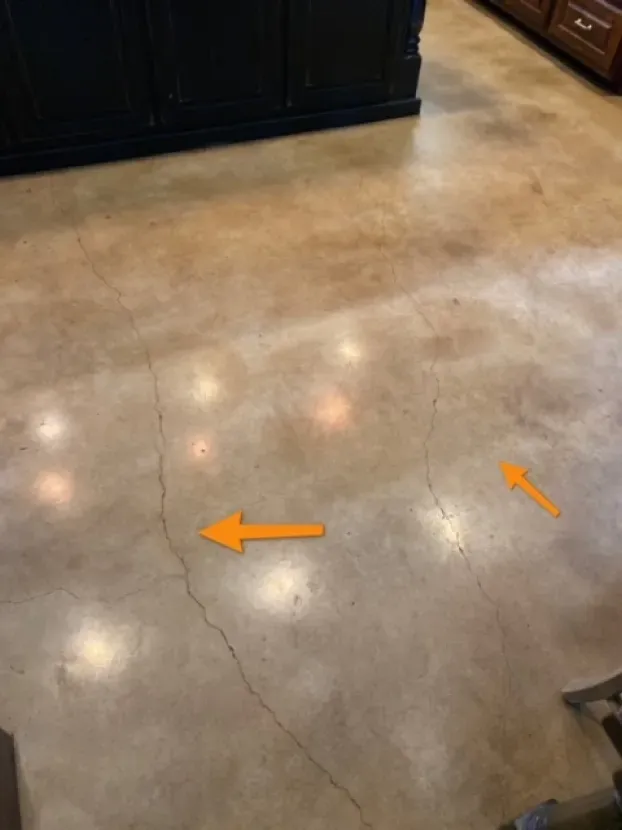 cracked flooring