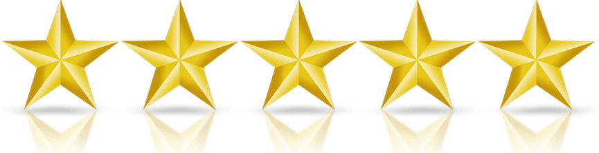 Five gold stars in a row, rating symbol. Five gold stars in a row, rating symbol.