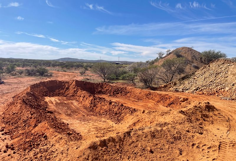 Exploration earthworks