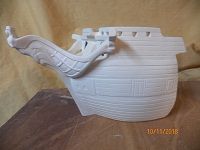 4 boat ends for pirate chess set