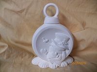 Extra small ornament with snowman