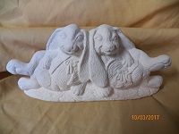 Mr and Mrs Rabbit relaxing