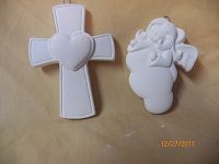 angel and cross ornaments