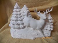 deer with trees