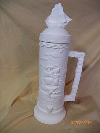 Large Stein with Sailing Ship