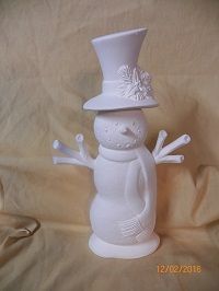small scarf snowman