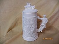 small stein with antique car