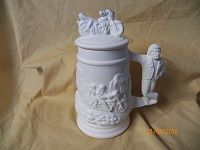 small stein with motorcycle