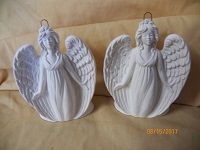 2 angel ornaments