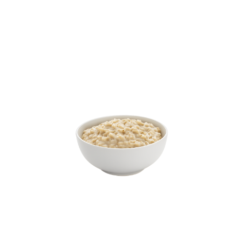 Cereal natural Een witte kom gevuld met cereals