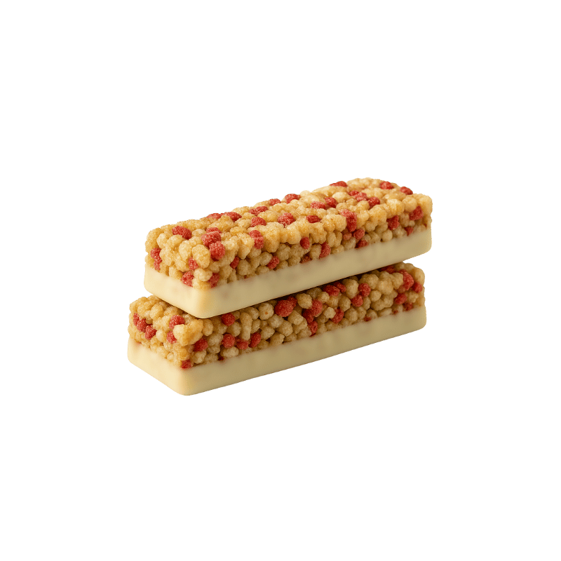 Strawberry Crisp Strawberry Crisp, de lekkerste reep van Nederland, vol vitaminen en mineralen