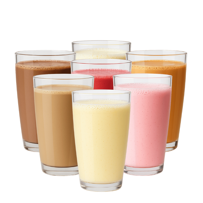 Diverse maaltijdvervangende shakes