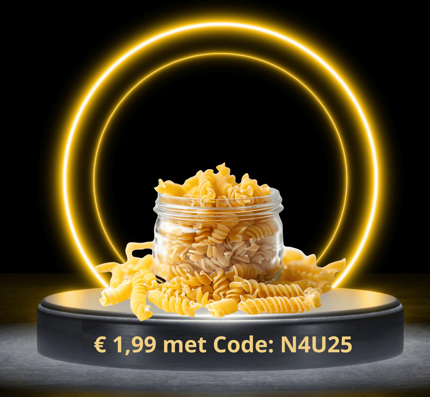 Eiwitrijke fusilli