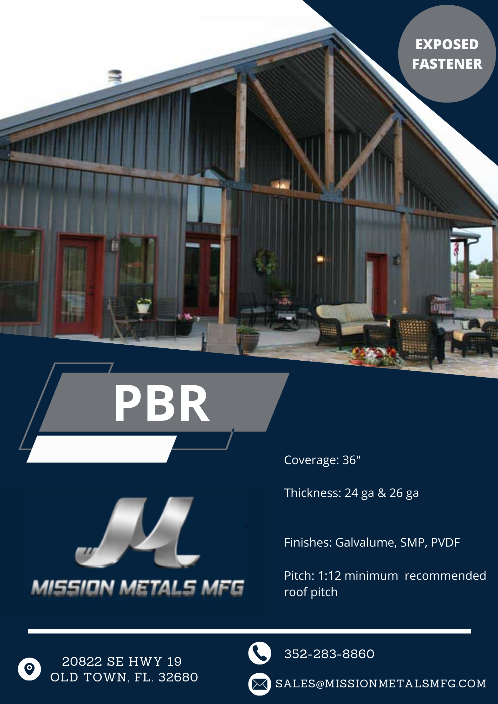 A brochure for pre engineered metal buildings in Florida