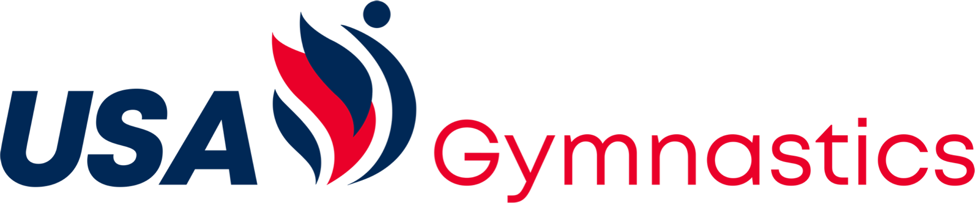 A logo for usa gymnastics is shown on a white background.
