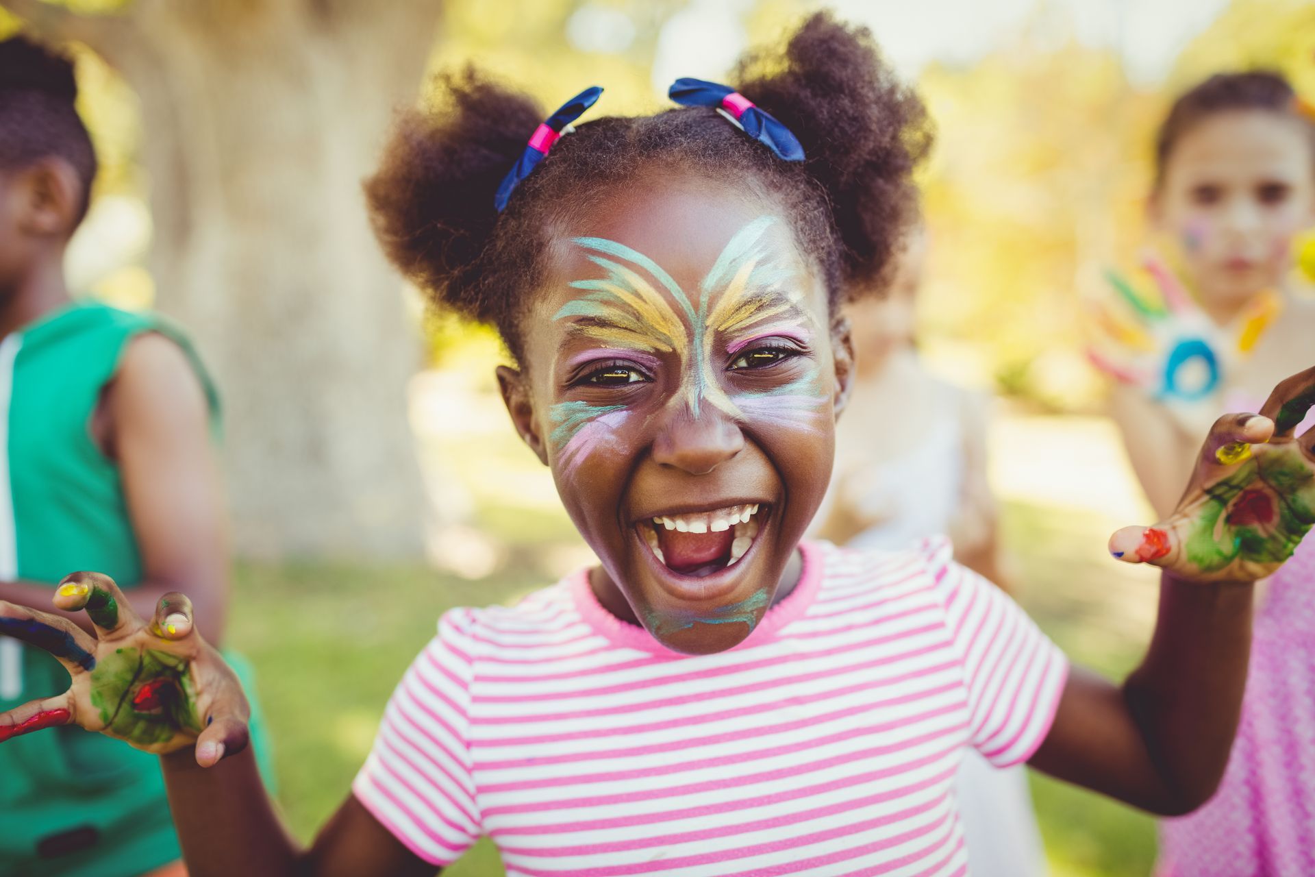 Face painting at Kids First' Fall Festival