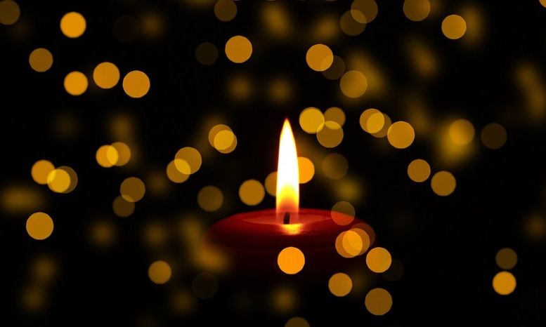 Memorial Candle Light With Golden Bokeh Clearwater FL