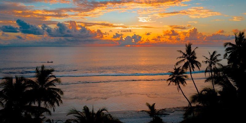 Indian Rocks Beach Cremation Sunset by the Ocean