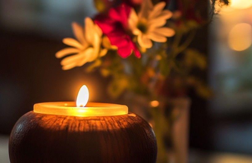 Memorial Candle Largo FL Cremation Ceremony Image