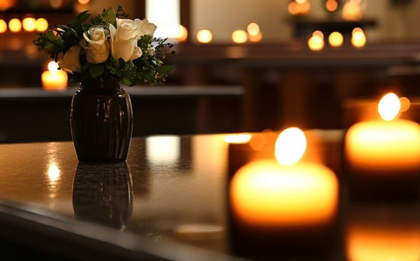 Funeral Candlelight Indian Rocks Beach Cremation Room