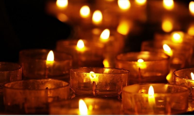Memorial Tea Light Candles Burning Largo FL