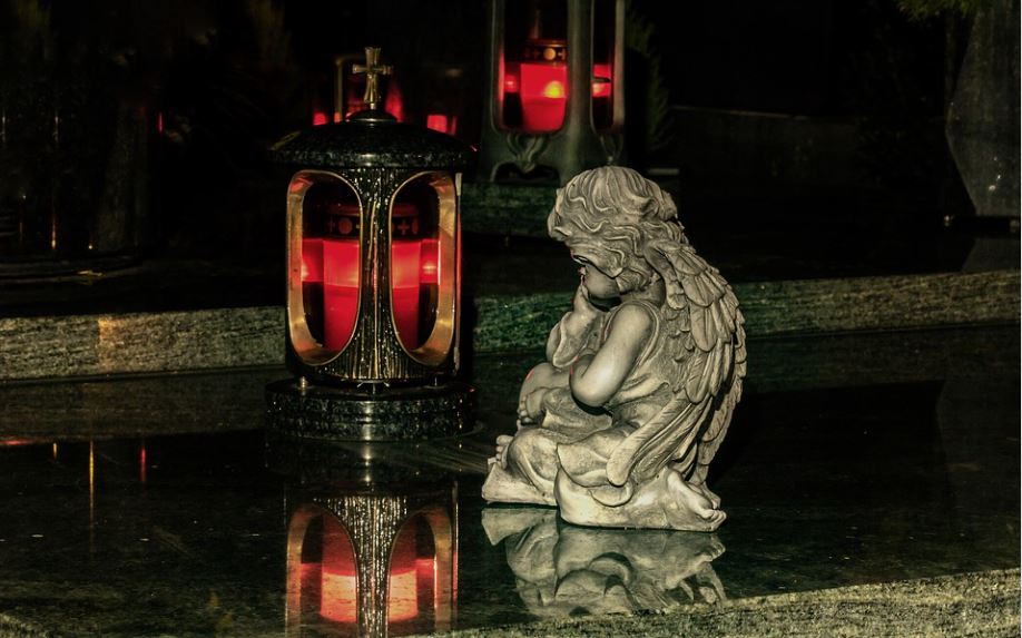 Cemetery Angel Statue Largo FL Cremation Tribute