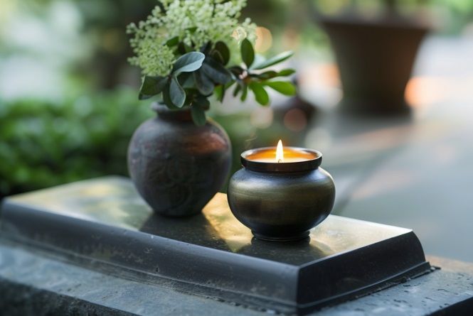 Indian Rocks Beach FL Cremation Candle and Urn