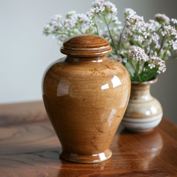 Polished Cremation Urn Displayed Indian Rocks Beach