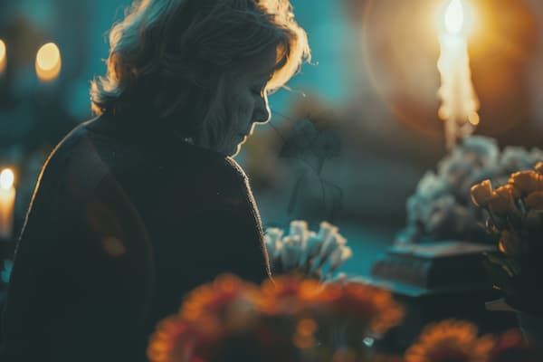 Indian Rocks Beach FL Candlelit Funeral Moment