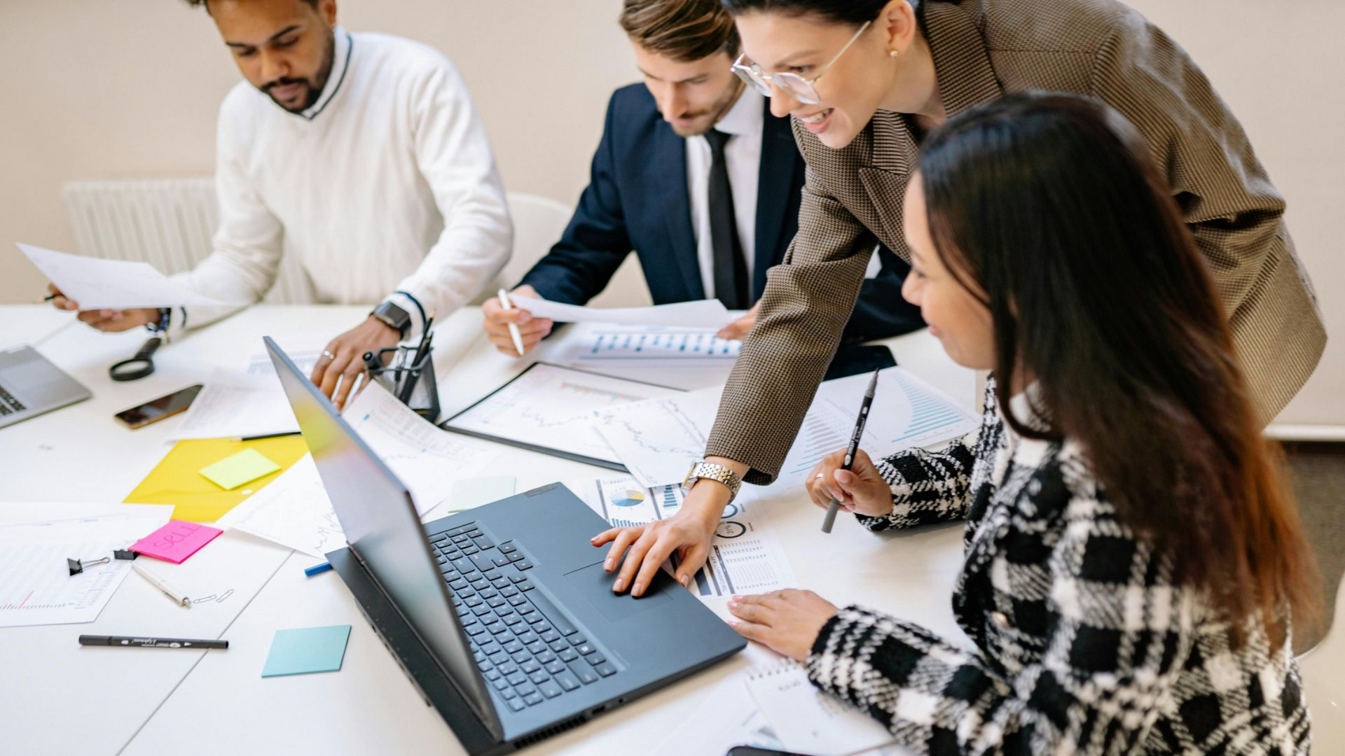 small business team working on operational systems Texas