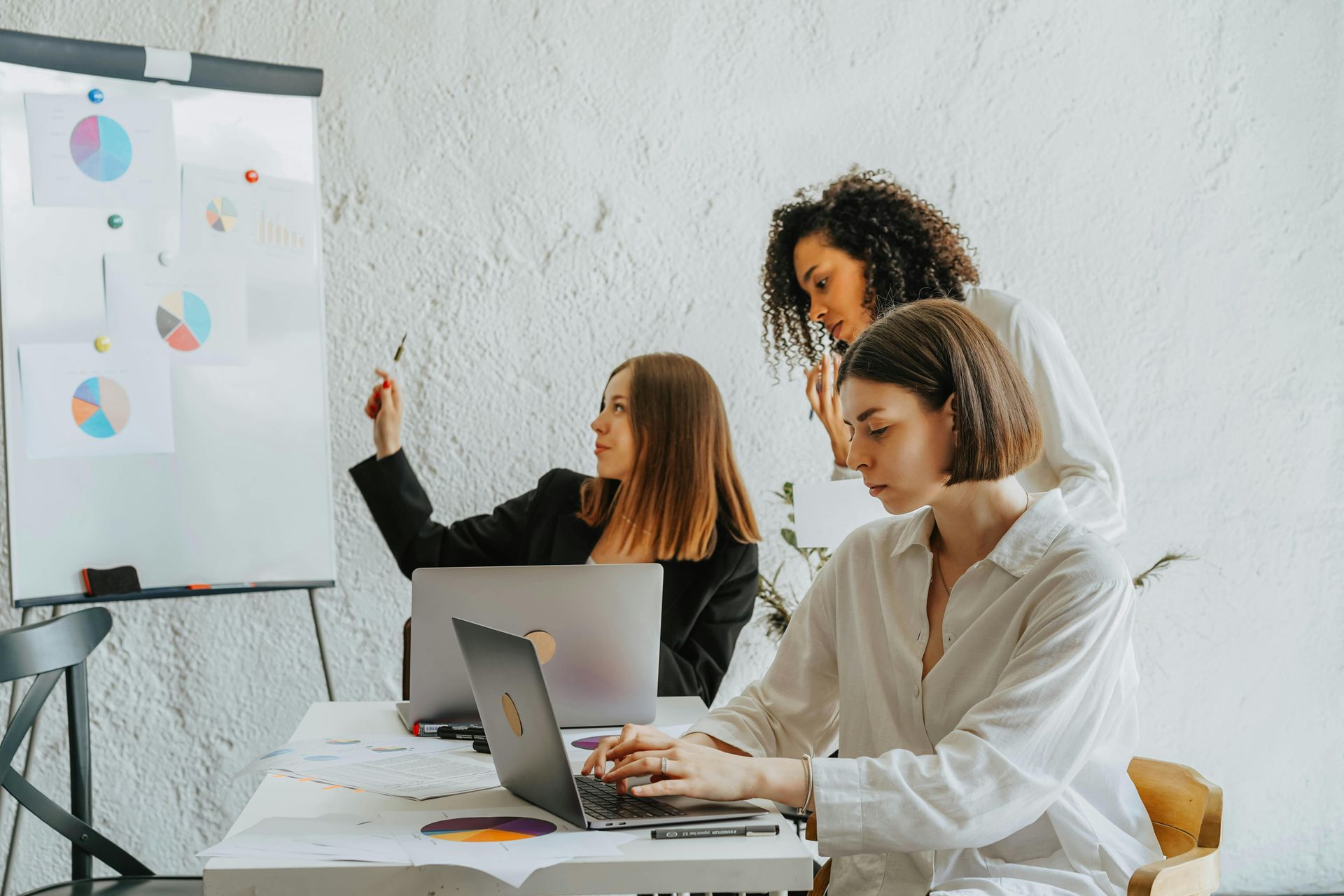 small business founder working on business systems and operations