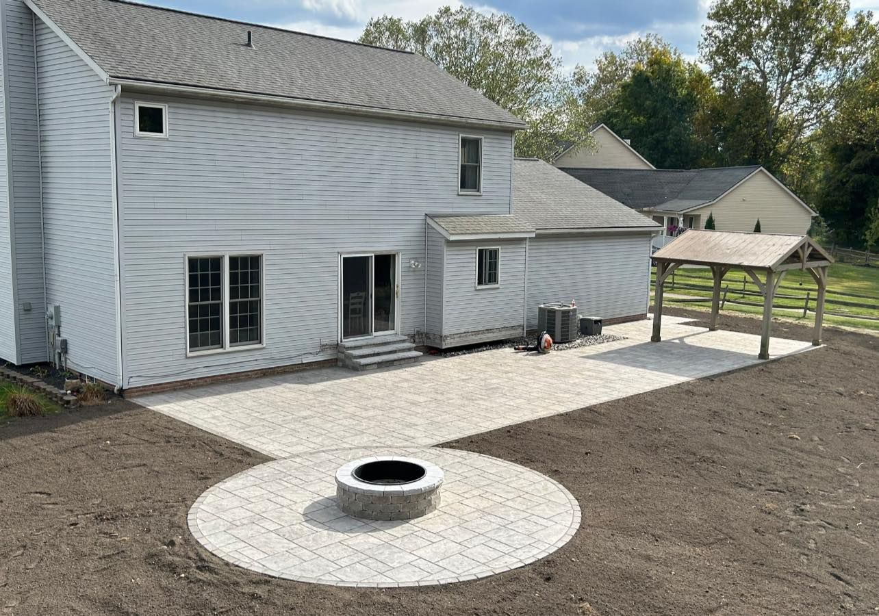New paver patio and fire pit