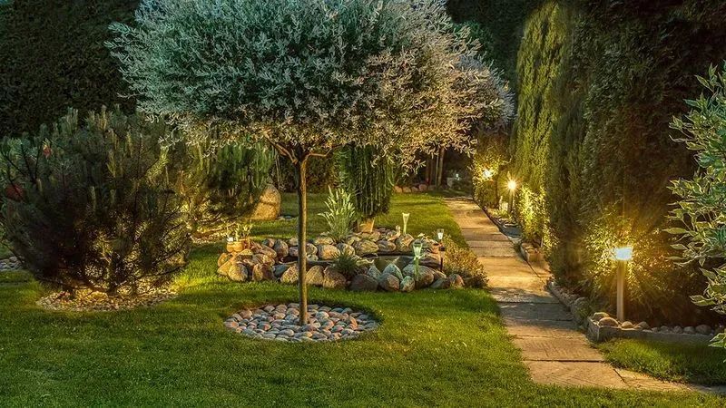 Landscape lighting in Macedonia Ohio