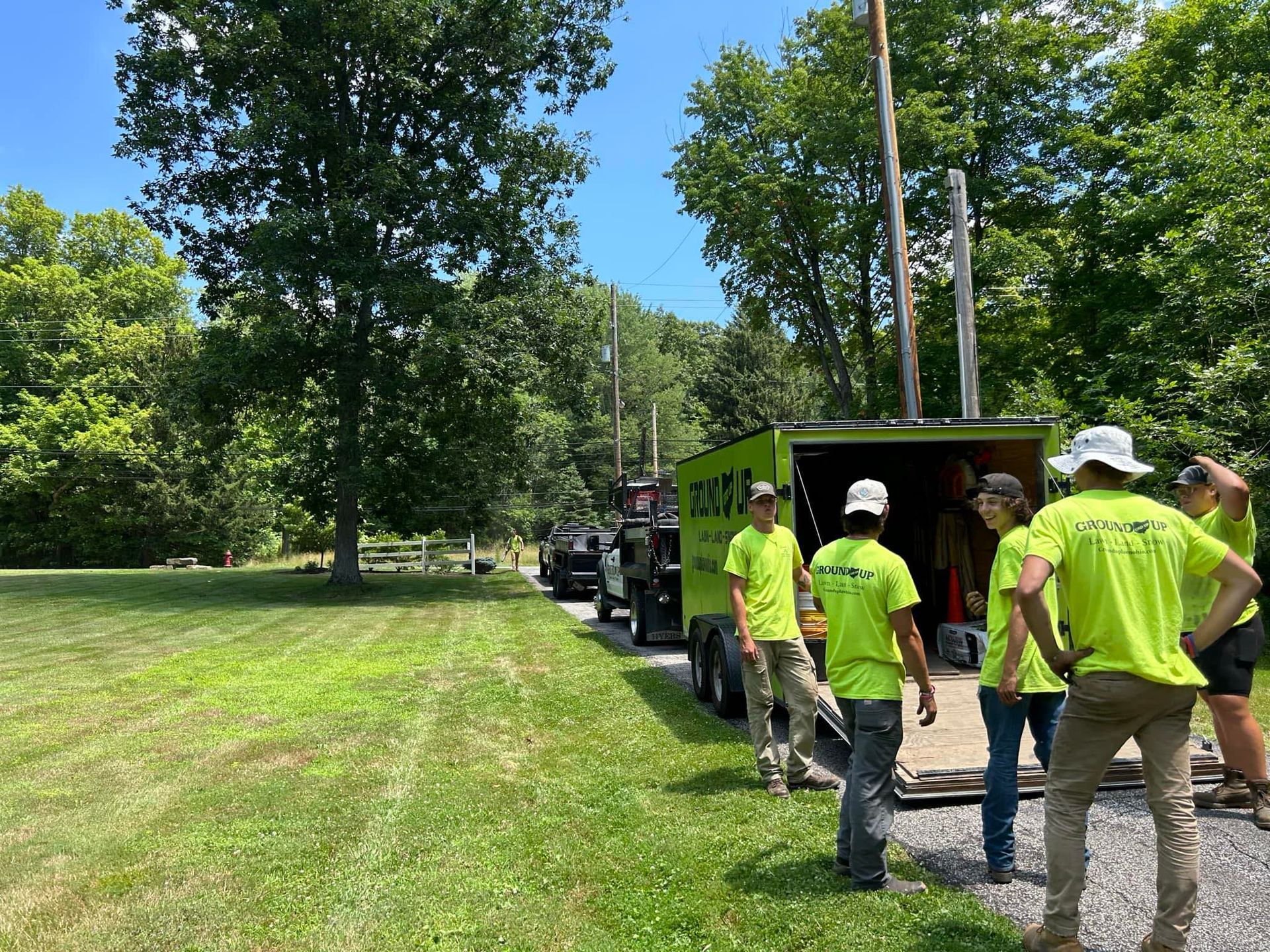 Our team working on a property in Aurora