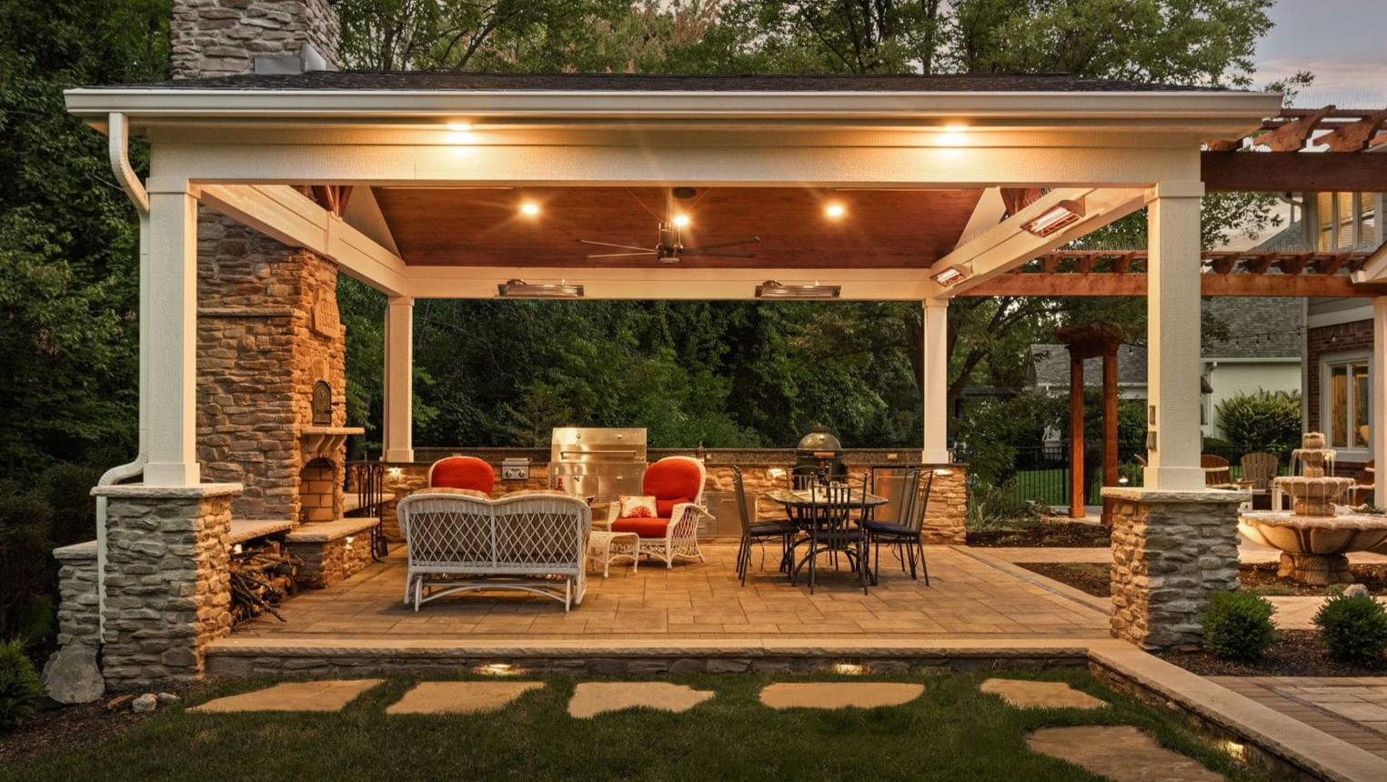 Custom outdoor living space in Chardon Ohio